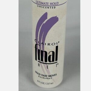 Clairol Final Net Ultimate Hold Unscented Hairspray 8 Oz Full Broken Sprayer